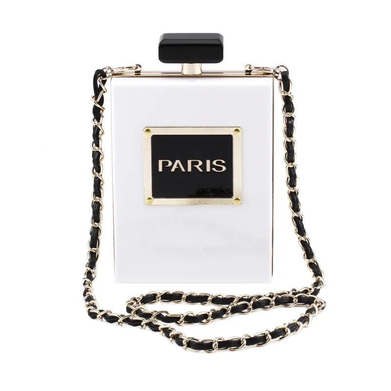 Paris Perfume Shaped Acrylic Novelty Bag - Uniquely You Online - Handbag