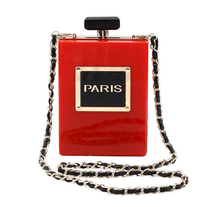 Paris Perfume Shaped Acrylic Novelty Bag - Uniquely You Online - Handbag