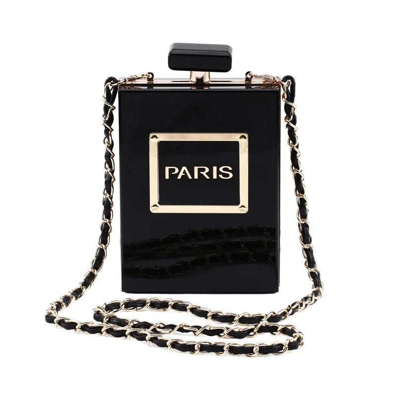 Paris Perfume Shaped Acrylic Novelty Bag - Uniquely You Online - Handbag