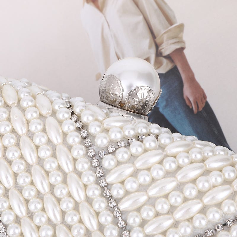Pearl White Shell Clutch - Uniquely You Online - Clutch